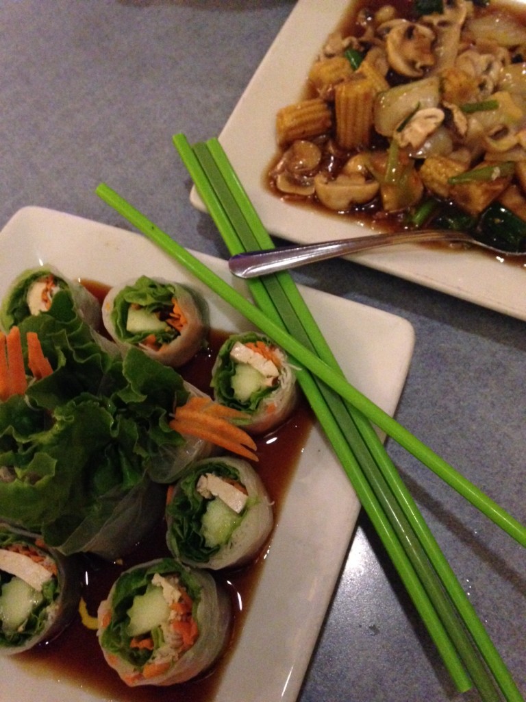 Spring Rolls and Baby corn and mushroom